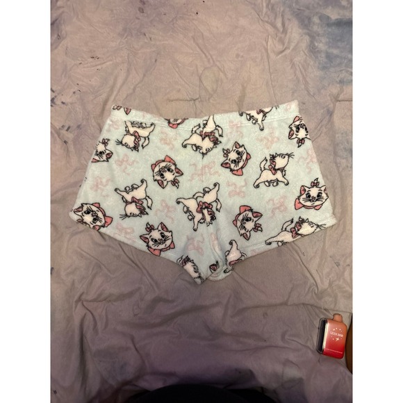 Disney Aristocats Women's Coquette Bow Super Soft Fleece Marie Sleep Shorts, L - Picture 3 of 5
